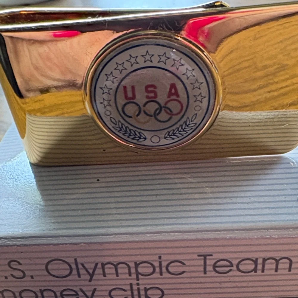 Avon Gold USA Olympic Money Clip